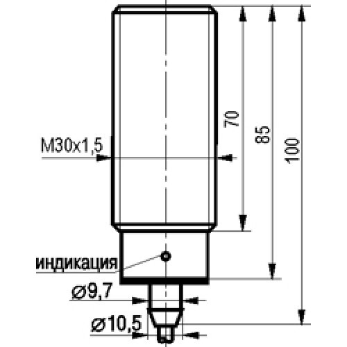 Индуктивный датчик ISB AF81A-02G-10E-L-C - фото 2 - id-p65915514