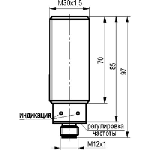 Индуктивный датчик IV1B AC81A5-43P-10-LZS4 - фото 2 - id-p65914880