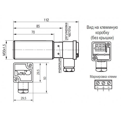 Индуктивный датчик IV21B AT81B5-02G-10-L - фото 2 - id-p65914864