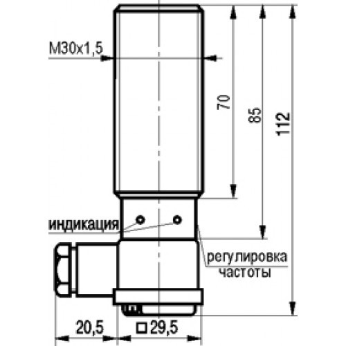 Индуктивный датчик IV2B AT81A5-43P-10-LZ - фото 3 - id-p65914897