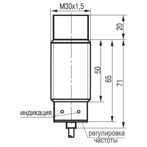 Датчик контроля минимальной скорости IV11N E81A5-02G-15-L - фото 2 - id-p65914850