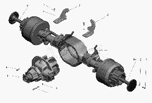Мост задний МАЗ-4370