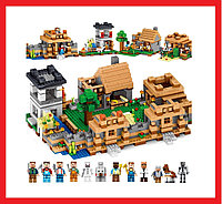 QL0512 Конструктор Майнкрафт QUNLONG My World «Защита деревни», 1221 деталь, Аналог Лего Майнкрафт Lego