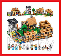 QL0512 Конструктор Майнкрафт QUNLONG My World «Защита деревни», 1221 деталь, Аналог Лего Майнкрафт Lego