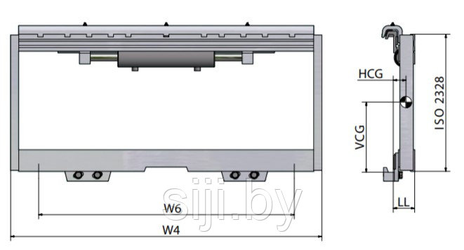 Каретки бокового смещения ISO/FEM 3 - 4 со скользящими накладками - фото 2 - id-p144332934