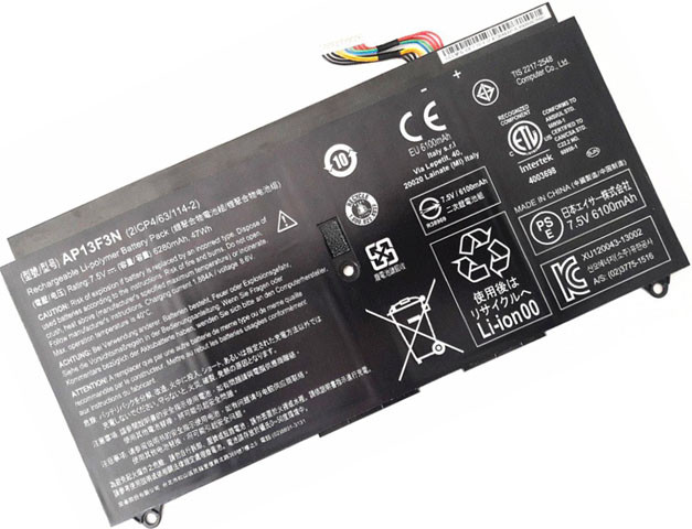 Аккумулятор (батарея) для ноутбука Acer Aspire S7-392 (AP13F3N) 7.5V 6280mAh