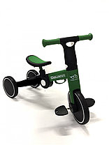Велосипед-беговел детский 2 в 1 складной Delanit (арт.T801) зеленый