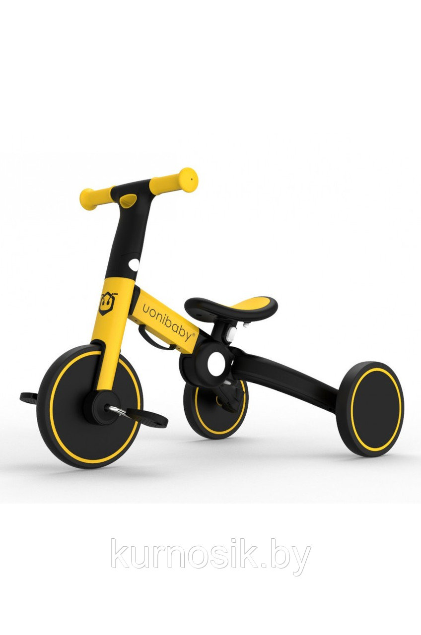 Велосипед-беговел детский 2 в 1 складной DELANIT T801 желтый - фото 3 - id-p144349315