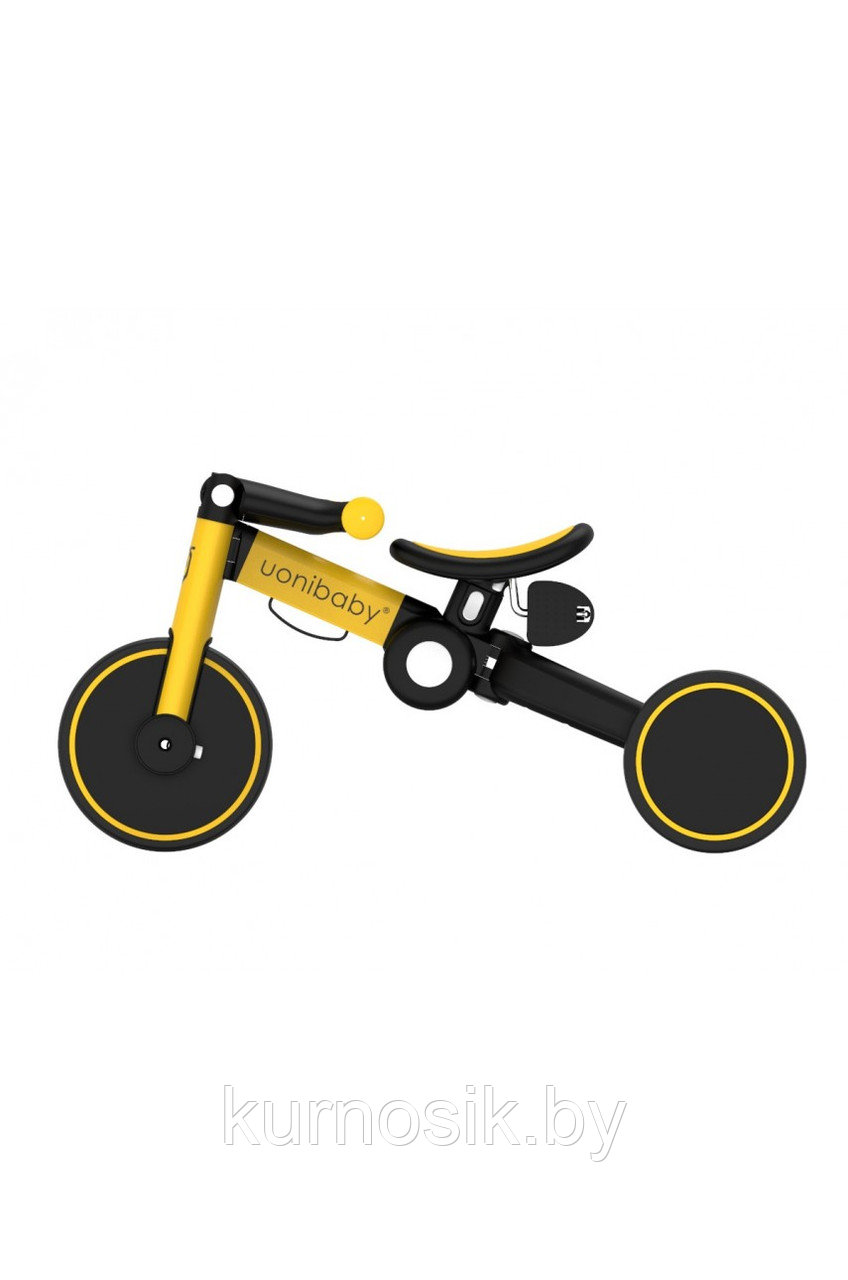 Велосипед-беговел детский 2 в 1 складной DELANIT T801 желтый - фото 7 - id-p144349315