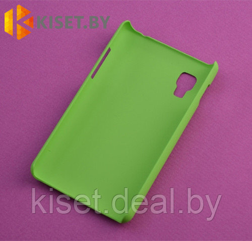 Пластиковый бампер Jekod и защитная пленка для LG Optimus L3 II, зеленый - фото 1 - id-p129853496
