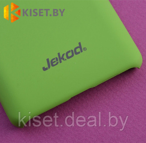 Пластиковый бампер Jekod и защитная пленка для LG Optimus L3 II, зеленый - фото 2 - id-p129853496