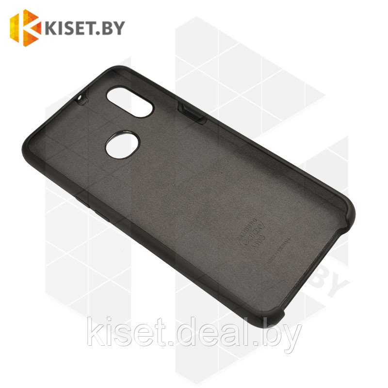 Soft-touch бампер Silicone Cover для Samsung Galaxy A10S / A107 черный - фото 2 - id-p129857791