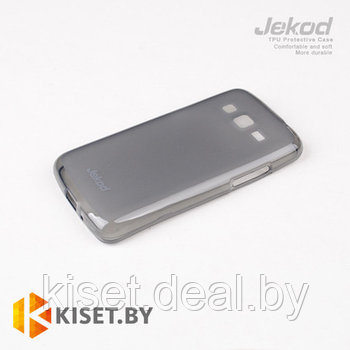 Силиконовый чехол Jettape/Jekod с защитной пленкой для Samsung Galaxy E5, черный