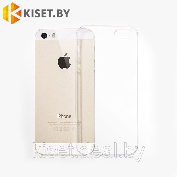 Силиконовый чехол KST UT для iPhone 5 / 5s / SE прозрачный - фото 1 - id-p129855374