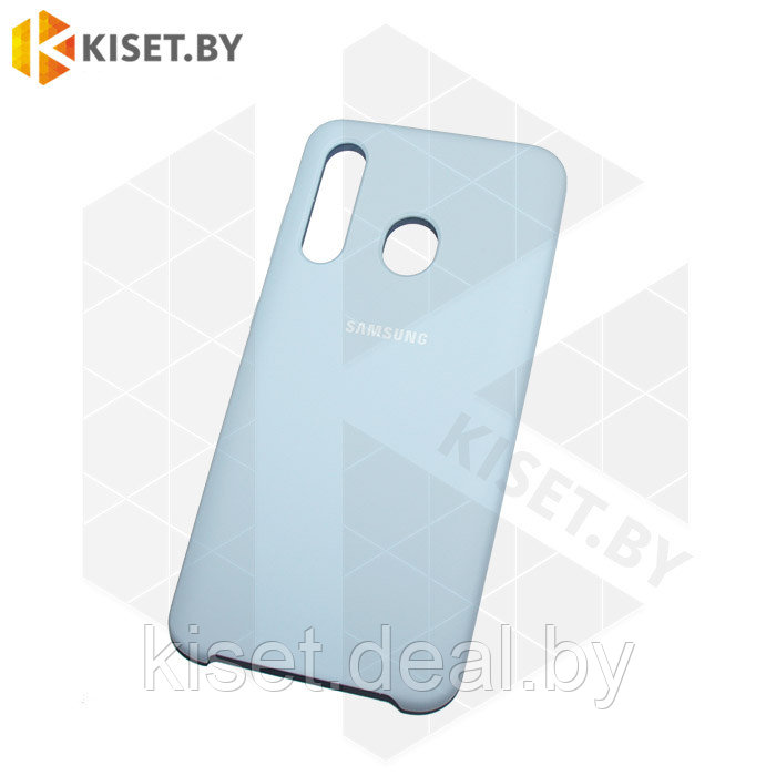 Soft-touch бампер Silicone Cover для Samsung Galaxy A60 голубой - фото 1 - id-p130117410