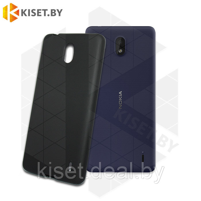 Силиконовый чехол KST MC для Nokia 1 Plus черный матовый - фото 1 - id-p129856955