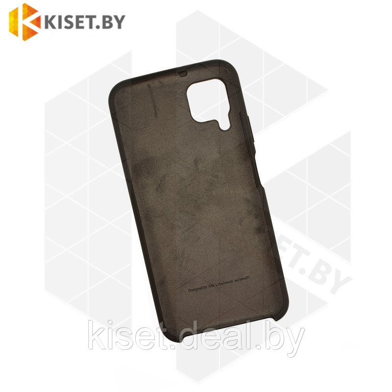 Soft-touch бампер KST Silicone Cover для Huawei P40 Lite / Nova 6SE / 7i черный - фото 2 - id-p130118129