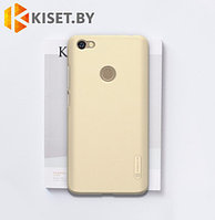 Пластиковый бампер Nillkin и защитная пленка для Xiaomi Redmi Note 5A, золотой