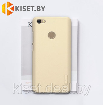 Пластиковый бампер Nillkin и защитная пленка для Xiaomi Redmi Note 5A, золотой