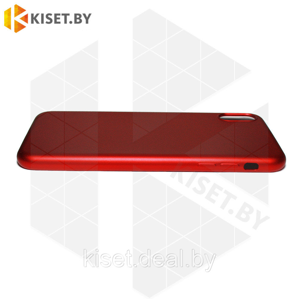 Силиконовый чехол J-Case THIN для Apple iPhone Xs Max красный - фото 2 - id-p130116873