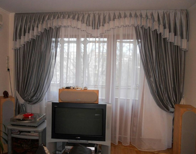 Комплект штор из вуали "ПРОНЕС" в гостиную и спальню