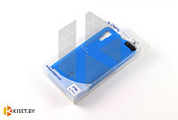Силиконовый чехол Cherry с защитной пленкой для HTC Desire 400, синий