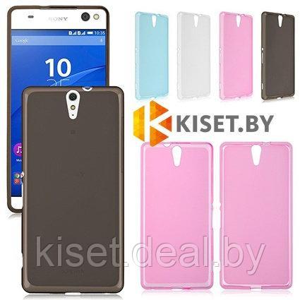 Силиконовый чехол KST MC для Sony Xperia C5 черный матовый - фото 2 - id-p129852435