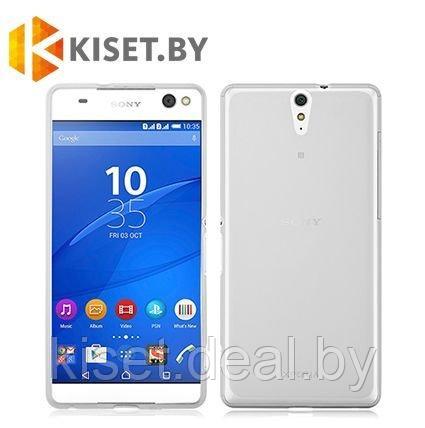 Силиконовый чехол KST MC для Sony Xperia C5 прозрачный матовый - фото 1 - id-p129852436