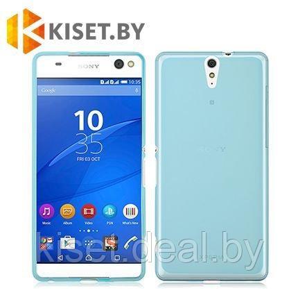 Силиконовый чехол KST MC для Sony Xperia C5 бирюзовый матовый - фото 1 - id-p129852438