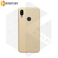 Пластиковый бампер Nillkin Super Frosted Shield для Xiaomi Redmi 7 золотой