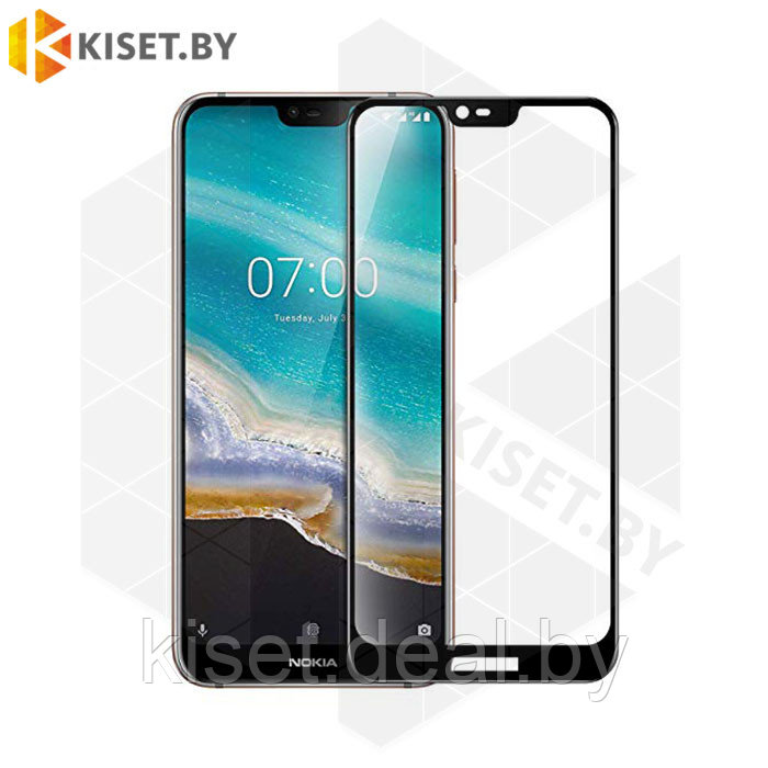Защитное стекло KST FS для Nokia 7.1 Plus / X7 (2018) черное - фото 1 - id-p129856092