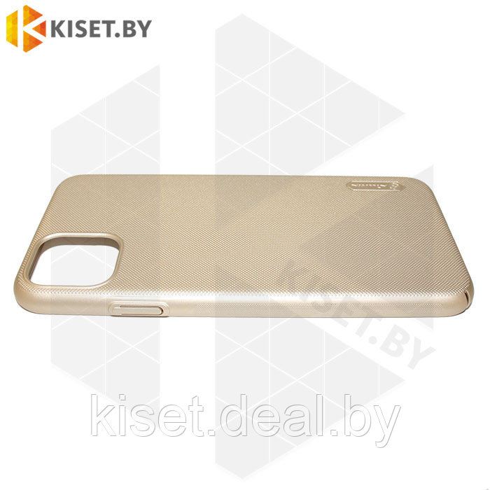 Пластиковый бампер Nillkin Super Frosted Shield для Apple iPhone 11 Pro золотой - фото 2 - id-p129857426