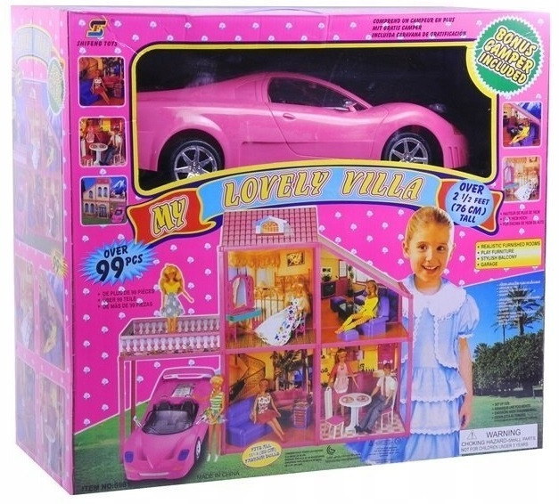 Дом и машина для кукол