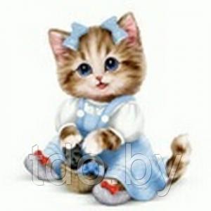 Алмазная мозаика «Котёнок в милом костюмчике» - фото 3 - id-p144377784