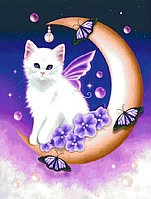 Алмазная мозаика «Лунная кошка»