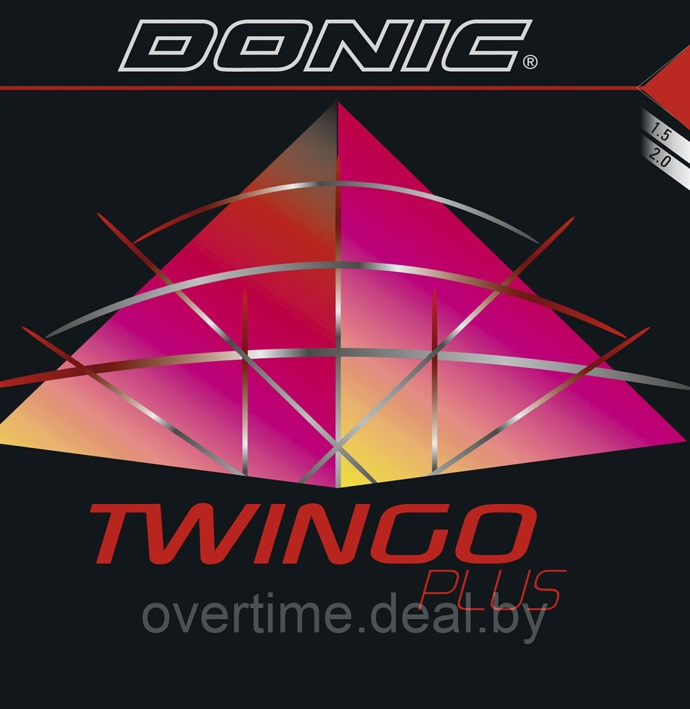 Накладка Donic Twingo Plus, 2.0мм, Красный - фото 1 - id-p144392738