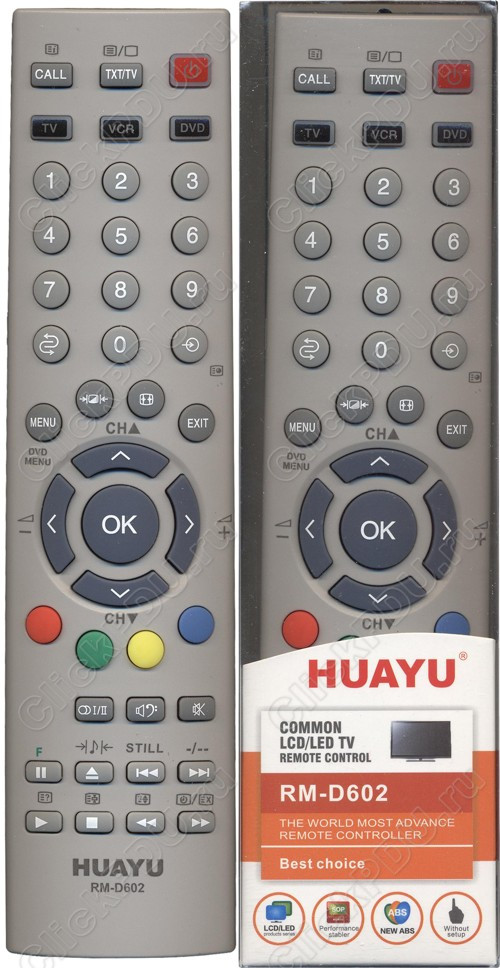 Пульт телевизионный Huayu для Toshiba RM-D602 - фото 1 - id-p144408343