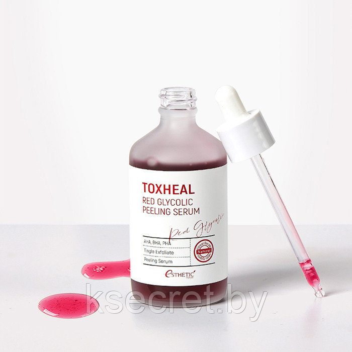 ESTHETIC HOUSE Пилинг-сыворотка ГЛИКОЛЕВАЯ Toxheal Red Glyucolic Peeling Serum, 100 мл - фото 2 - id-p144421789