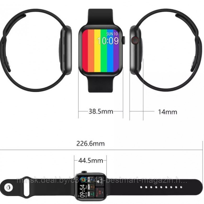 Smart Watch T500+ Plus 6 series | Разные цвета | Умные часы - фото 8 - id-p144423767