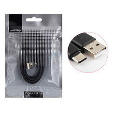 Дата-кабель Smartbuy USB 2.0 - USB TYPE-C /1,2 м, черный/