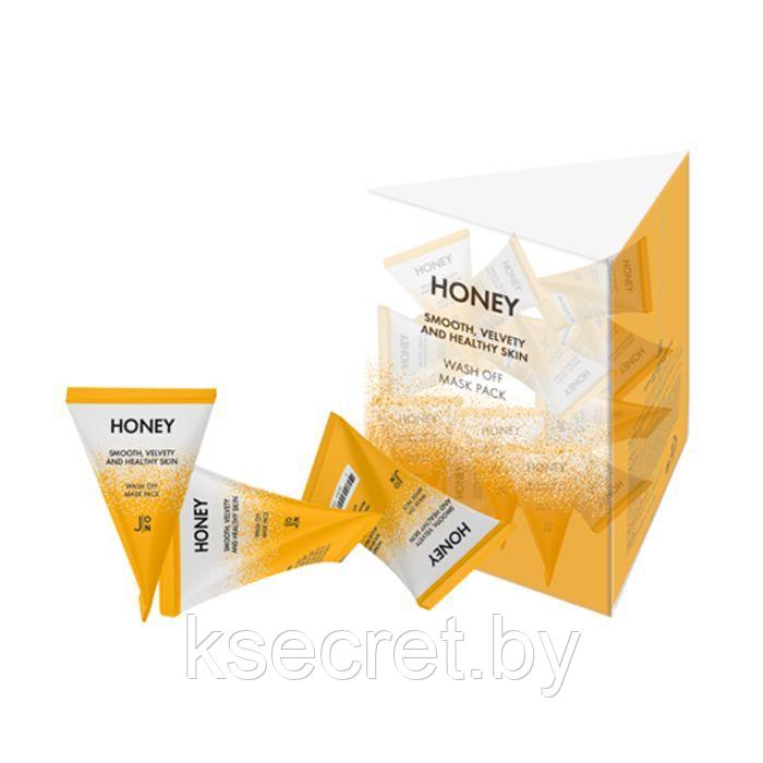 [J:ON] МЕД Маска для лица Honey Smooth Velvety and Healthy Skin Wash Off Mask Pack, 5г - фото 1 - id-p144462897