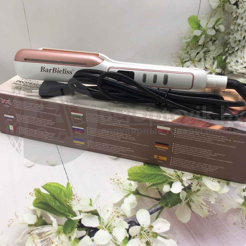 Электрический выпрямитель утюжок для волос BarBieliss BA-250, с керамическим покрытием - фото 3 - id-p144472699