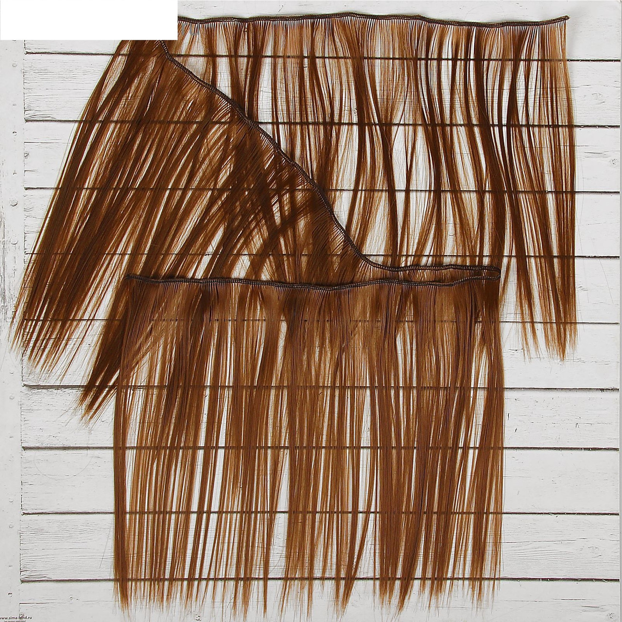 Волосы - тресс для кукол «Прямые» длина волос: 25 см, ширина:100 см, цвет № 12 - фото 2 - id-p144487177