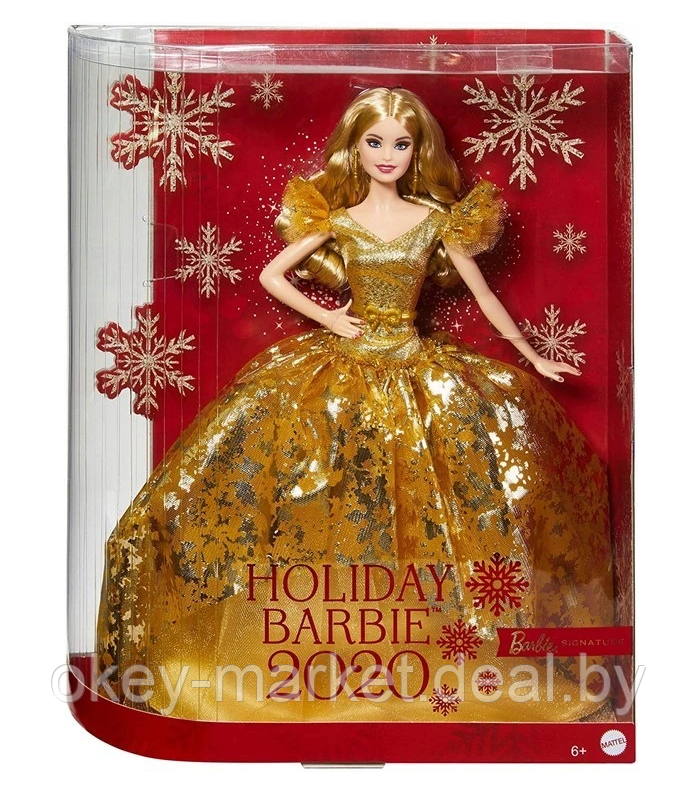 Коллекционная кукла Barbie Signature Праздничная Барби 2020 GHT54 - фото 2 - id-p144487167