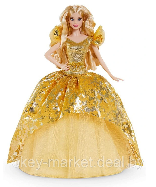 Коллекционная кукла Barbie Signature Праздничная Барби 2020 GHT54 - фото 3 - id-p144487167