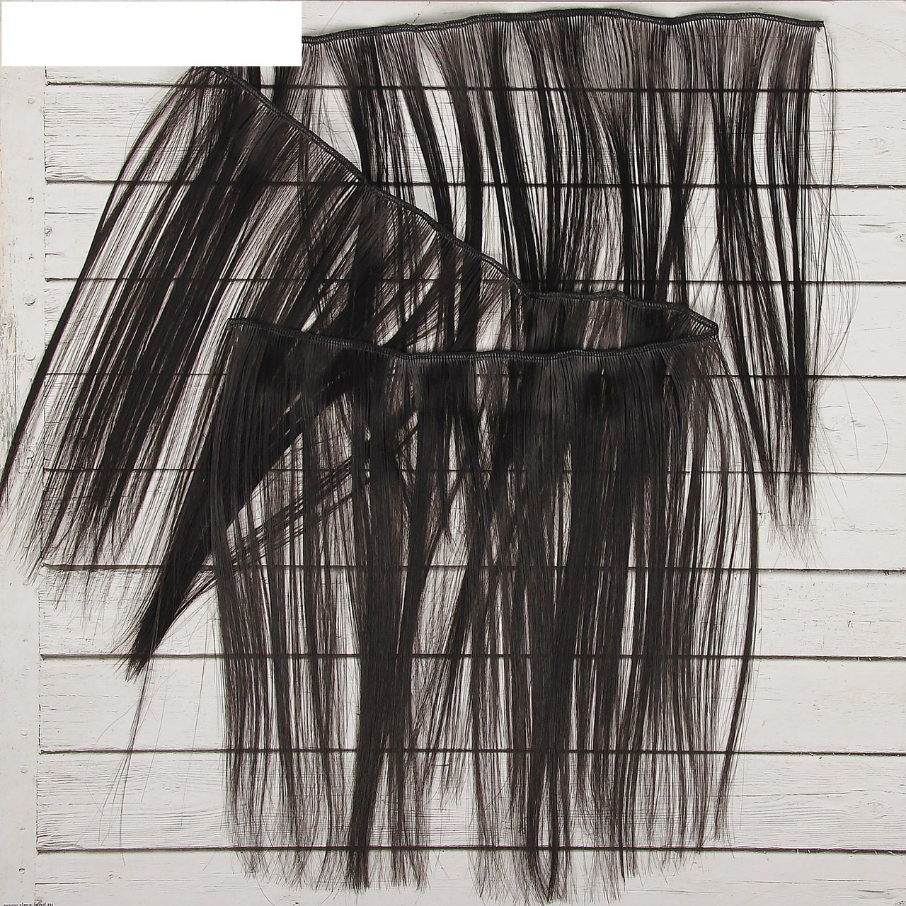 Волосы - тресс для кукол «Прямые» длина волос: 25 см, ширина:100 см, цвет № 1В - фото 2 - id-p144487235