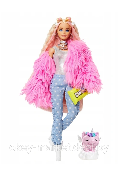Кукла Barbie Экстра в розовой куртке GRN28 - фото 3 - id-p144487286