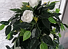 Дерево искусственное декоративное Роза белая 130см, фото 3