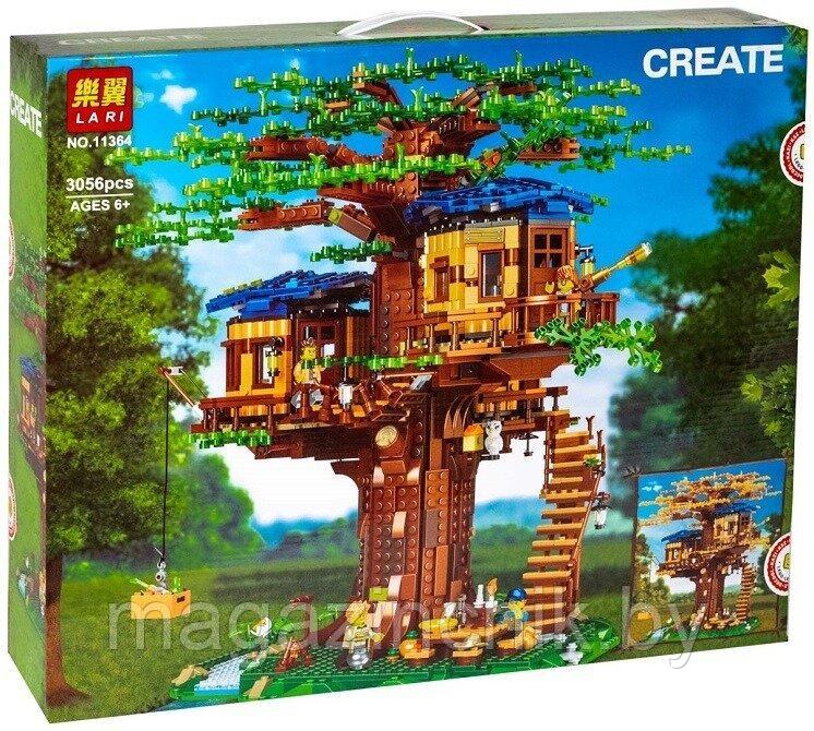 Конструктор Огромный дом на дереве Lari 11364, 3056 дет., аналог Лего Идеи 21318