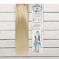 Волосы - тресс для кукол "Прямые" длина волос 25 см, ширина 100 см, цвет № 88